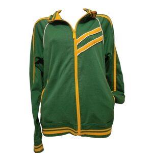 Transnine green & Yellow Vintage Track Jacket Size small
